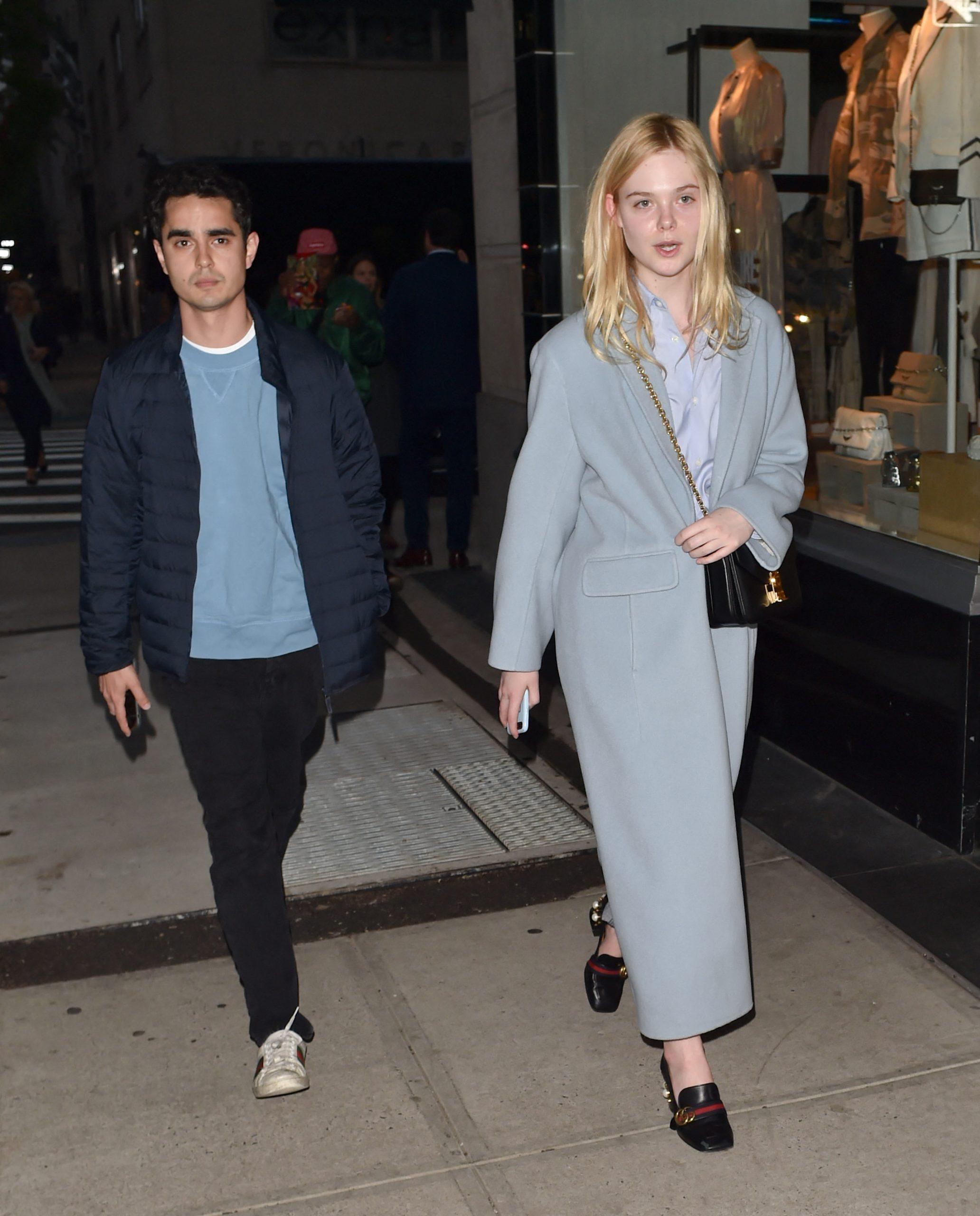 Elle Fanning and boyfriend Max Minghella are seen out in Manhatten New York