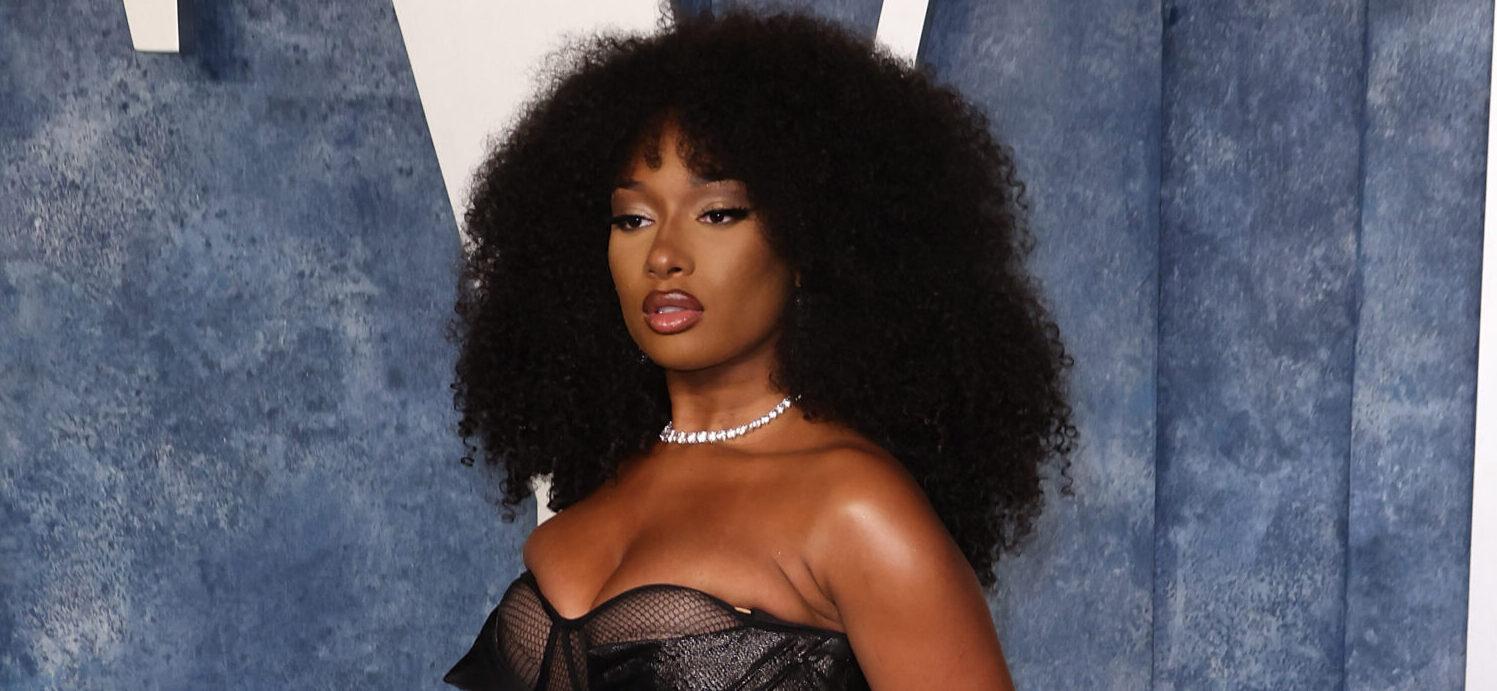 Megan Thee Stallion Leaves Nothing To Imagination In Sheer Sparkling Dress