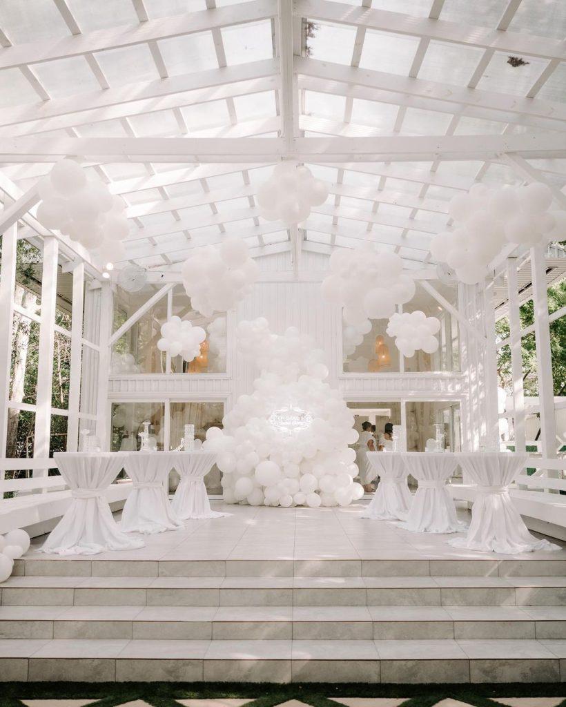 Simone Biles Goes All White For Elaborate Bridal Shower