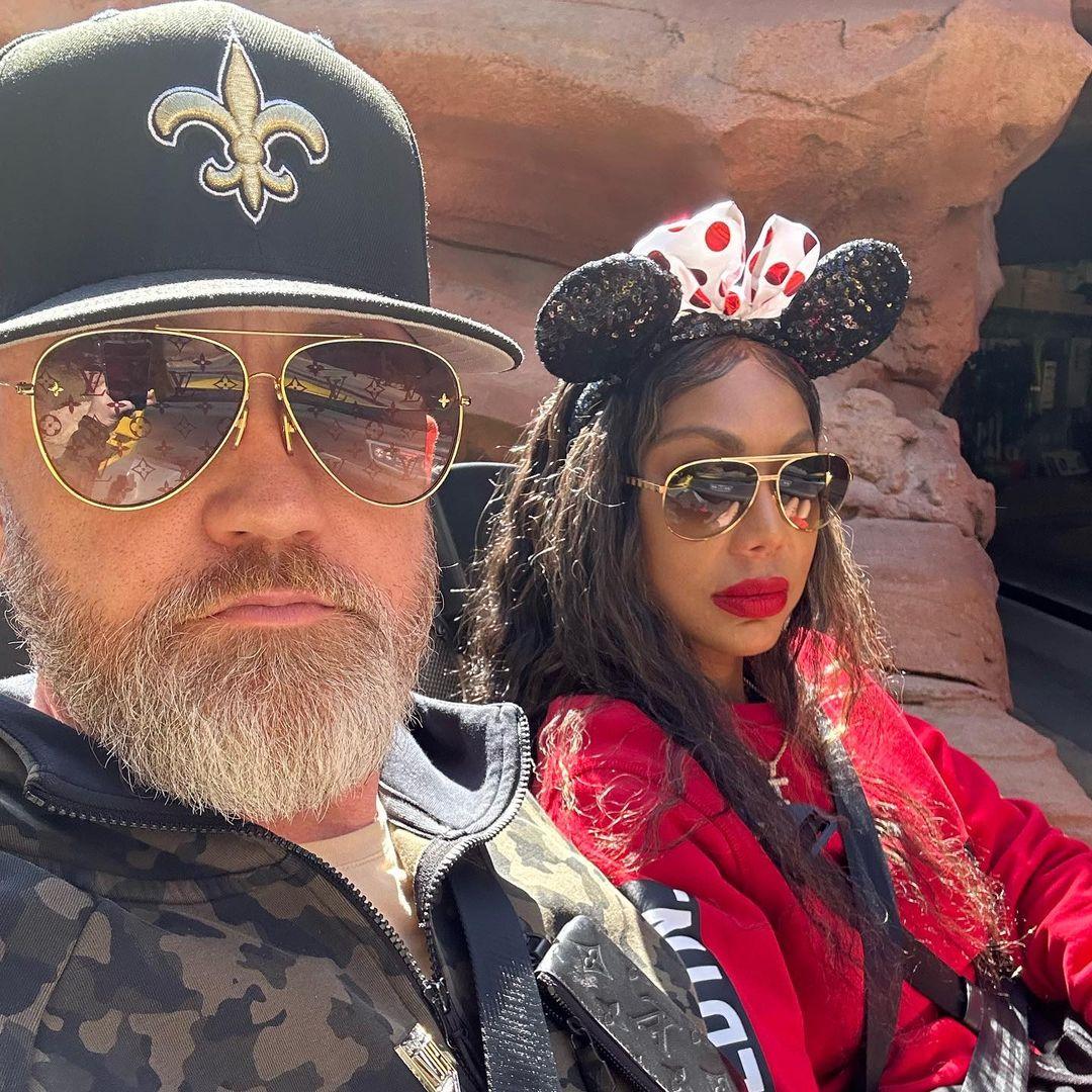 Tamar Braxton and her fiance enjoy Disneyworld