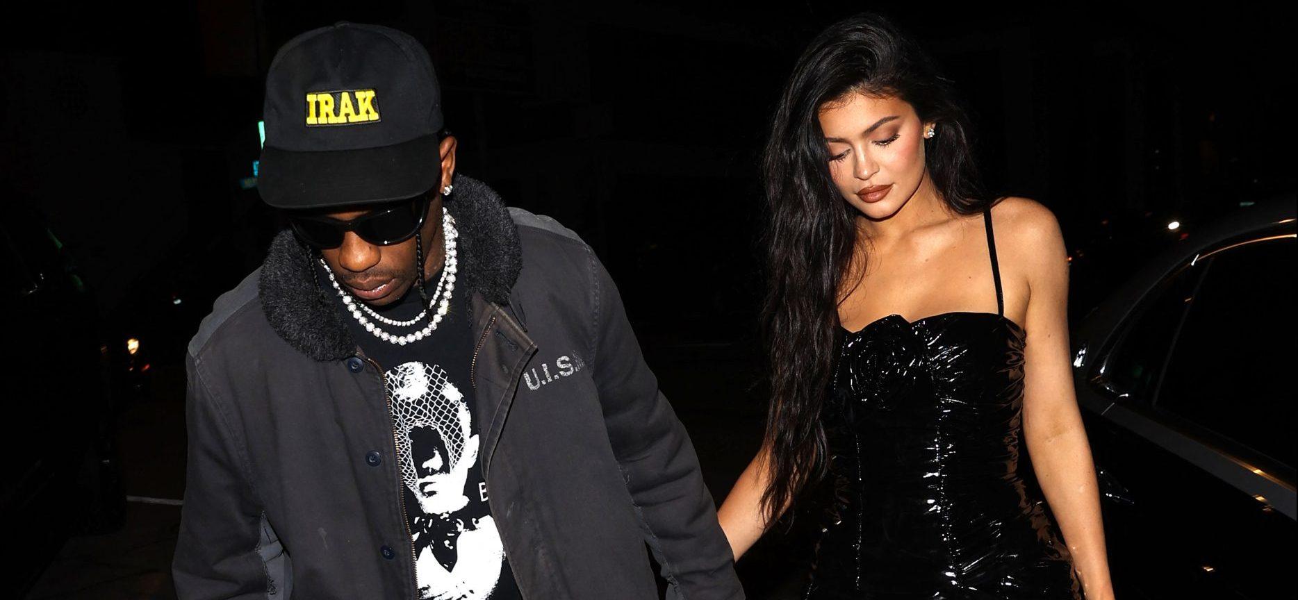 Kylie Jenner and Travis Scott enjoy a date night at Craigs in West Hollywood
