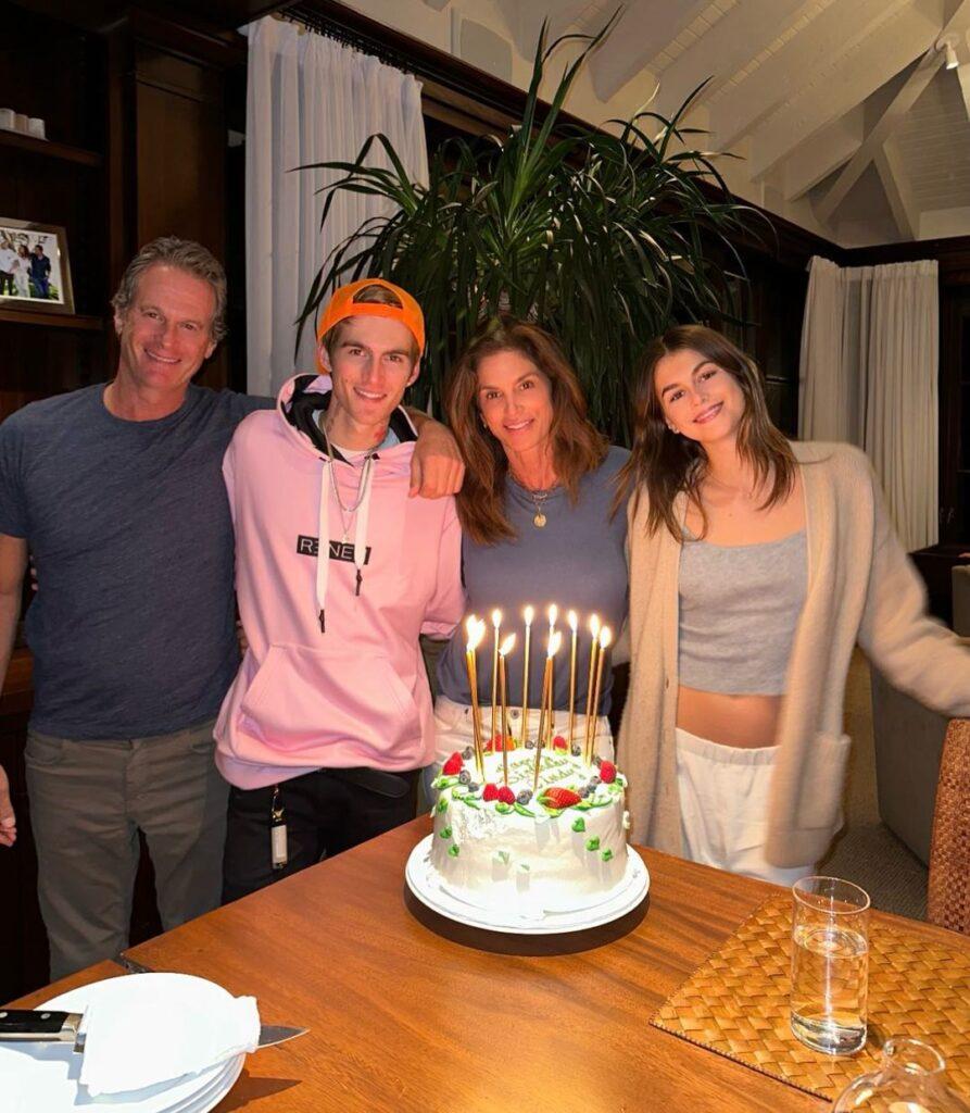 Cindy Crawford celebrates birthday with daughter Kaia Gerber and family