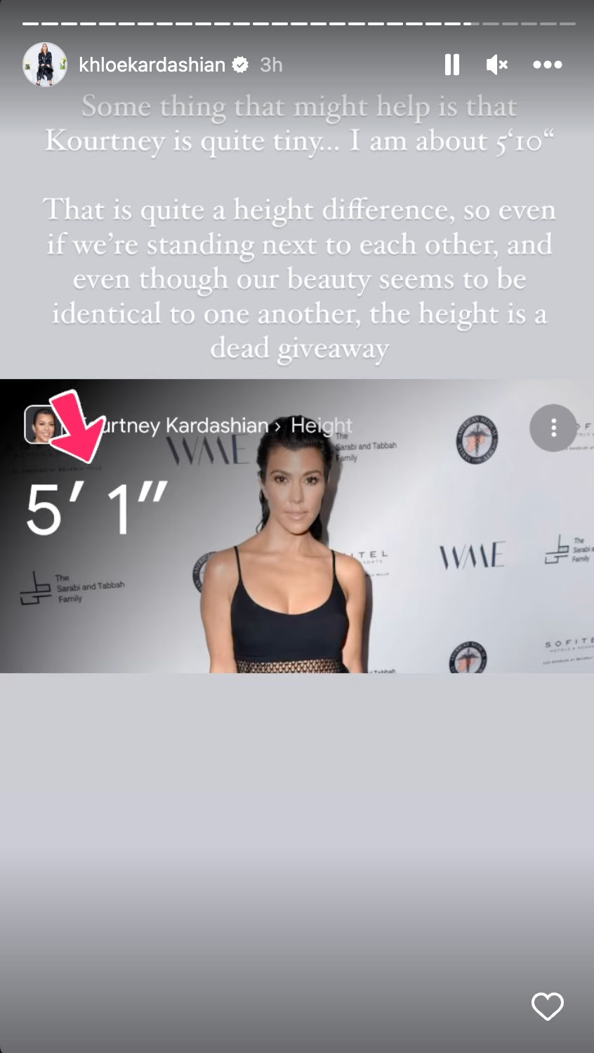 Khloe Kardashian shared funny presentation to stop fans for mistaking her for sister Kourtney Kardashian