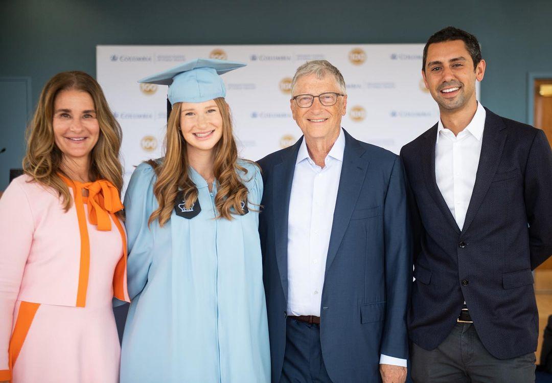 Bill and Melinda Gates at daughter Jennifer's Graduation