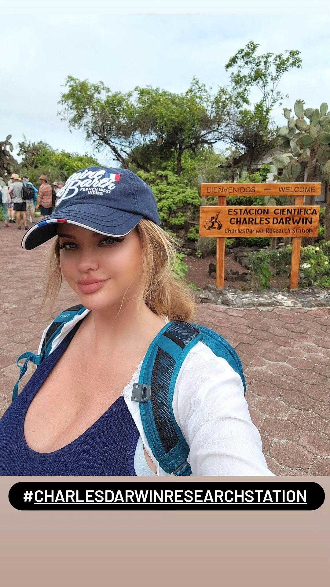 Dana Hamm Drops Jaws In A Wet Bikini In The Galapagos Islands