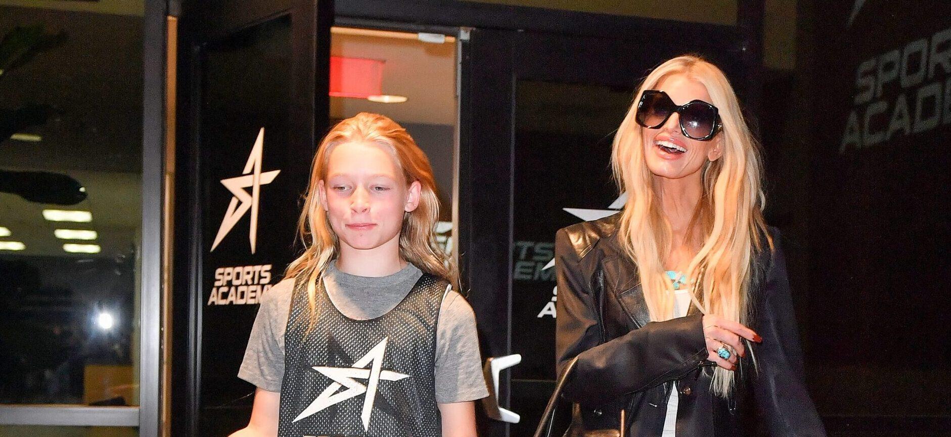 Jessica Simpson's Daughter Maxwell and Kim Kardashian's Daughter North Are  BFFs