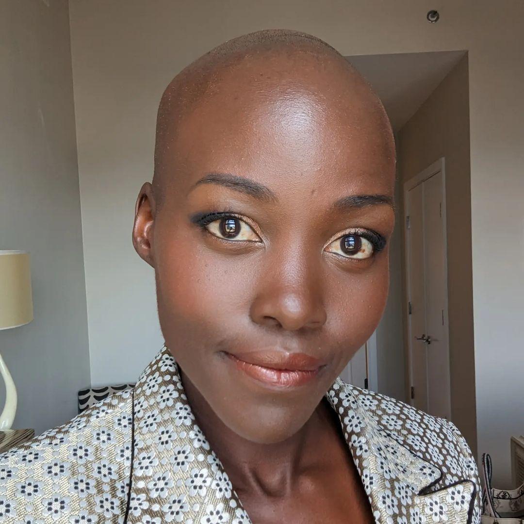 Lupita Nyong'o debuts bald look