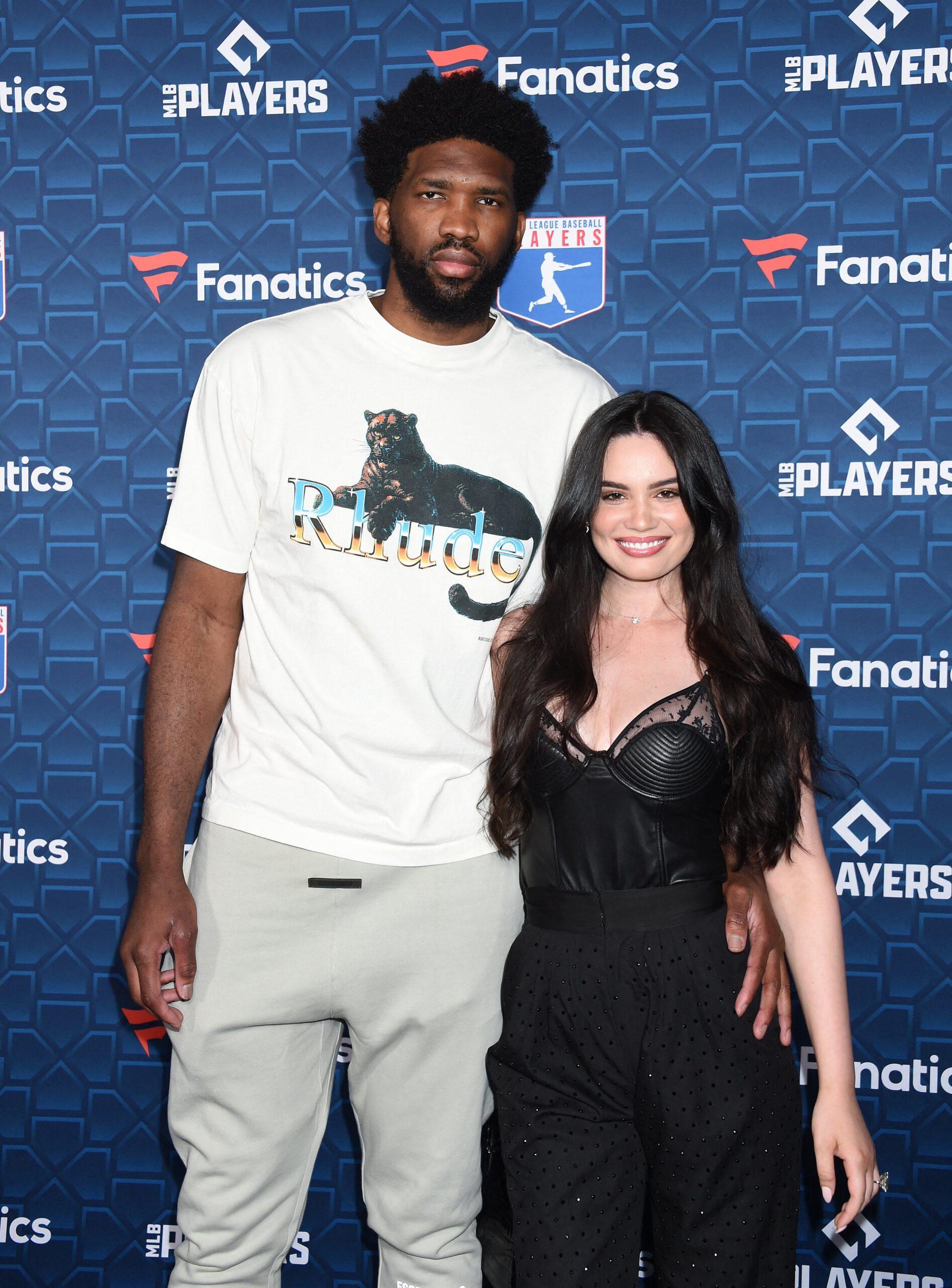 Joel Embiid and Anne de Paula