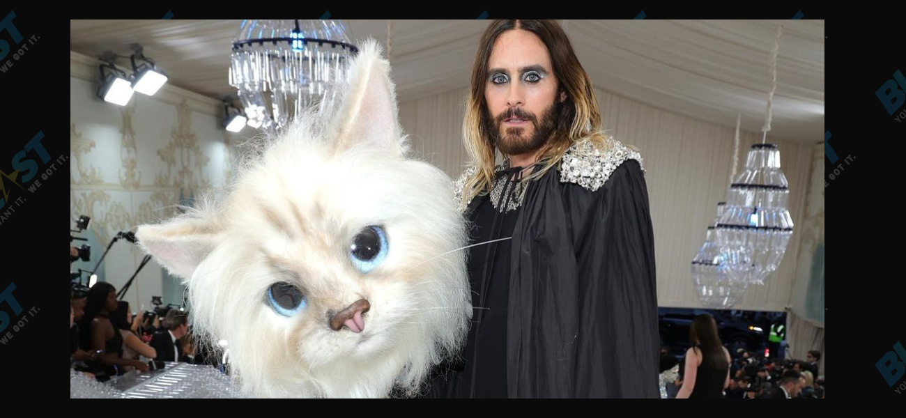 Jared Leto as Choupette at the 2023 Met Gala