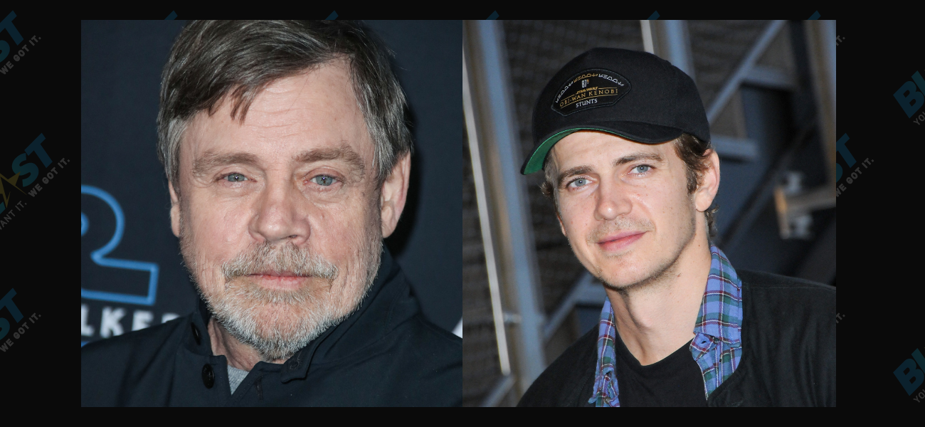 Mark Hamill and Hayden Christensen at an event for Star Wars