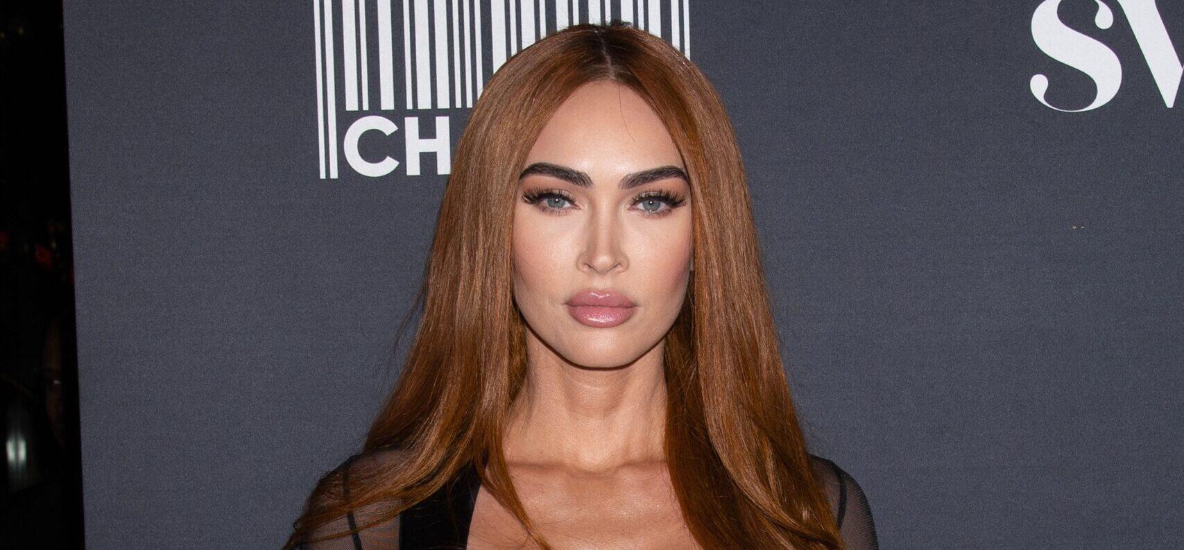 Megan Fox Makes Her Instagram Return Without MGK In A See-Through Gown