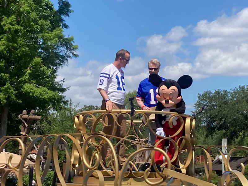 Peyton Manning And Phil Simms Spotted Filming At Magic Kingdom