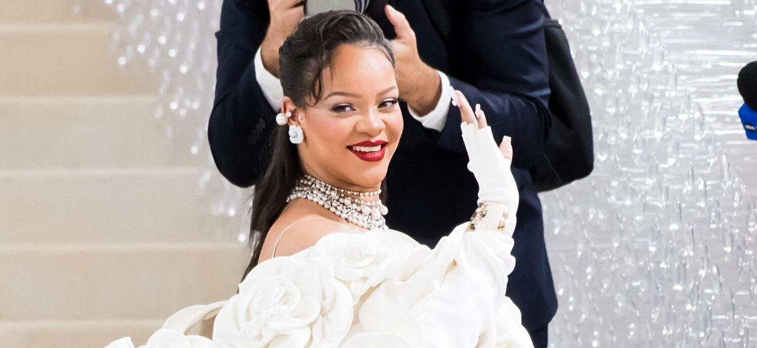 Rihanna arrives to The 2023 Met Gala Celebrating "Karl Lagerfeld: A Line Of Beauty"