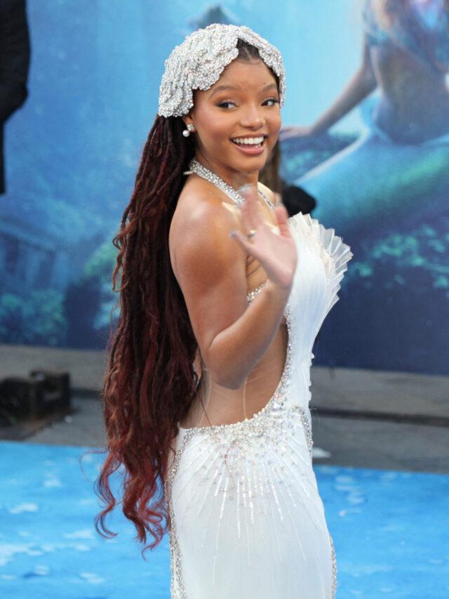 Halle Bailey at The Little Mermaid UK Premiere. Odeon Luxe, Leicester Square