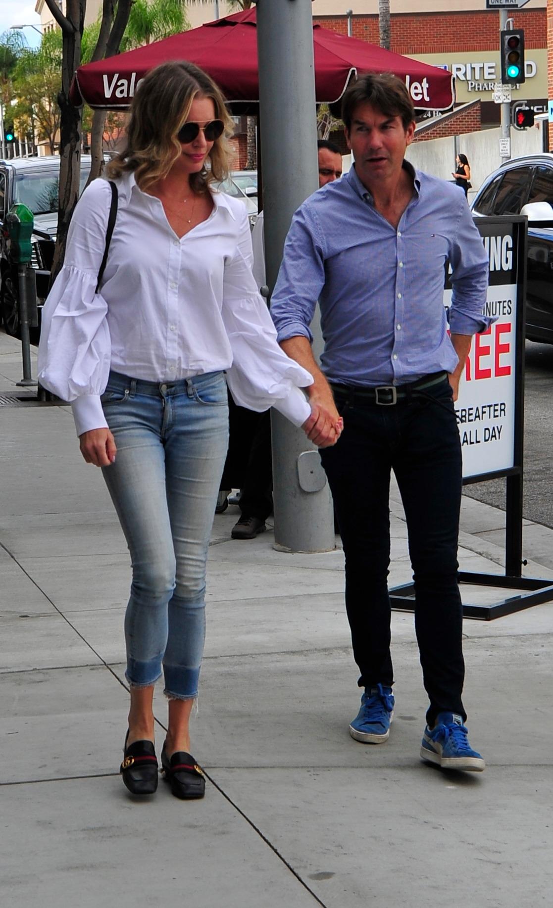 Jerry O apos Connell and Wife Rebecca Romijn at the Palms for Lunch