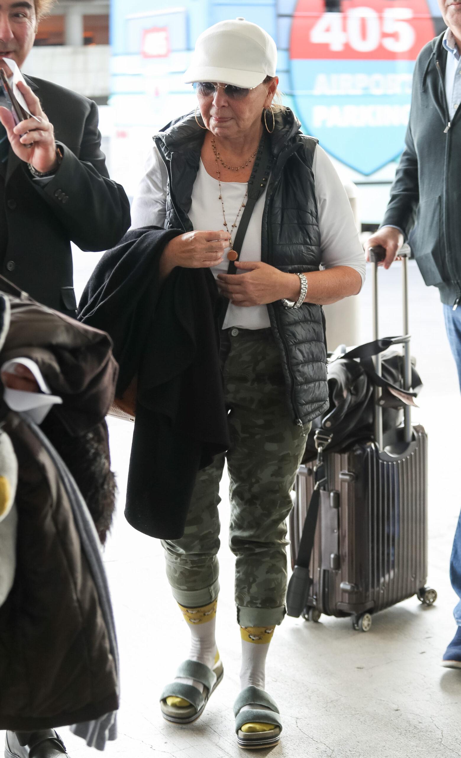 Roseanne Barr at LAX International Airport