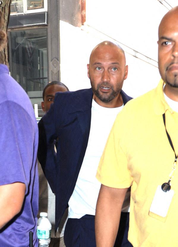 Derek Jeter seen arriving to the Today Show