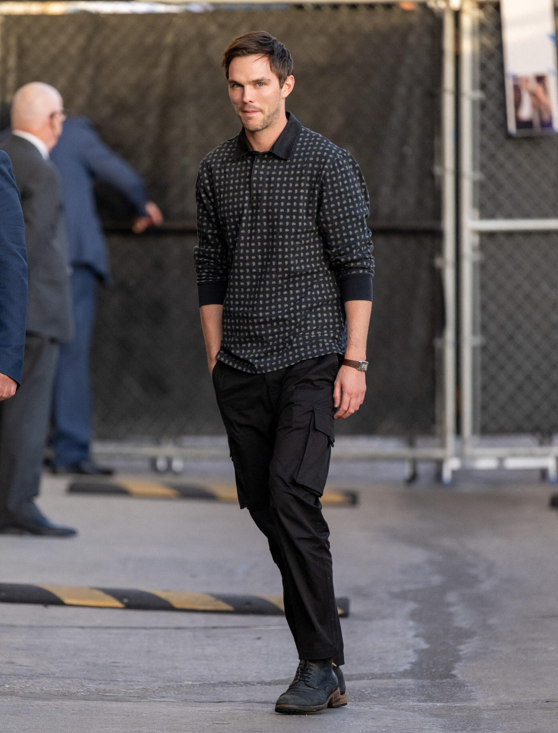 Nicholas Hoult at Kimmel