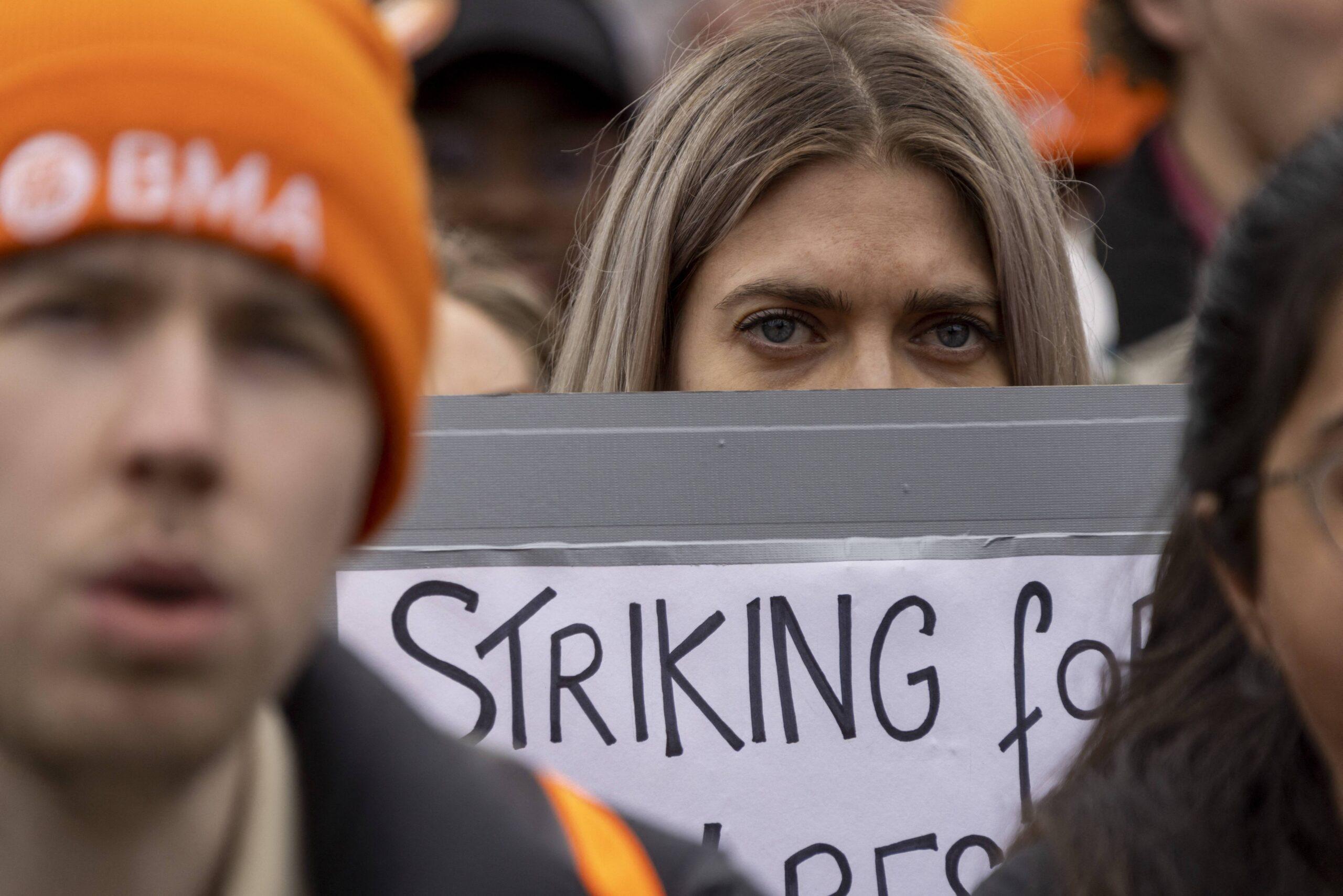 BMA Junior Doctors strike rally at Trafalgar square