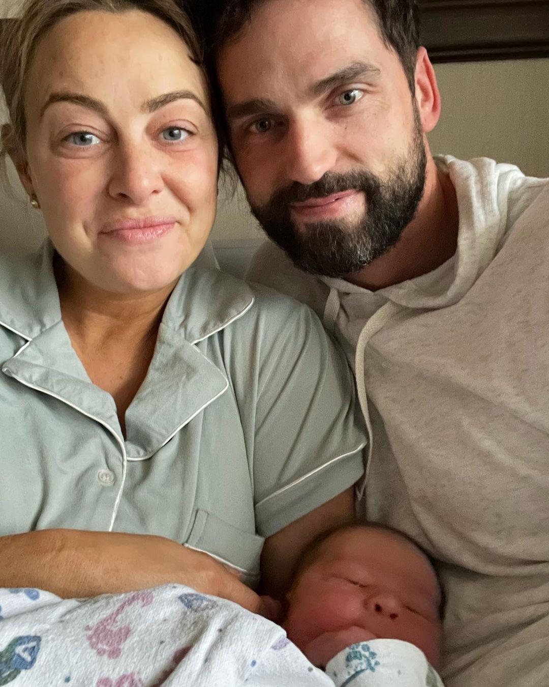 Jessica Batten and Benjamin McGrath and baby Dax