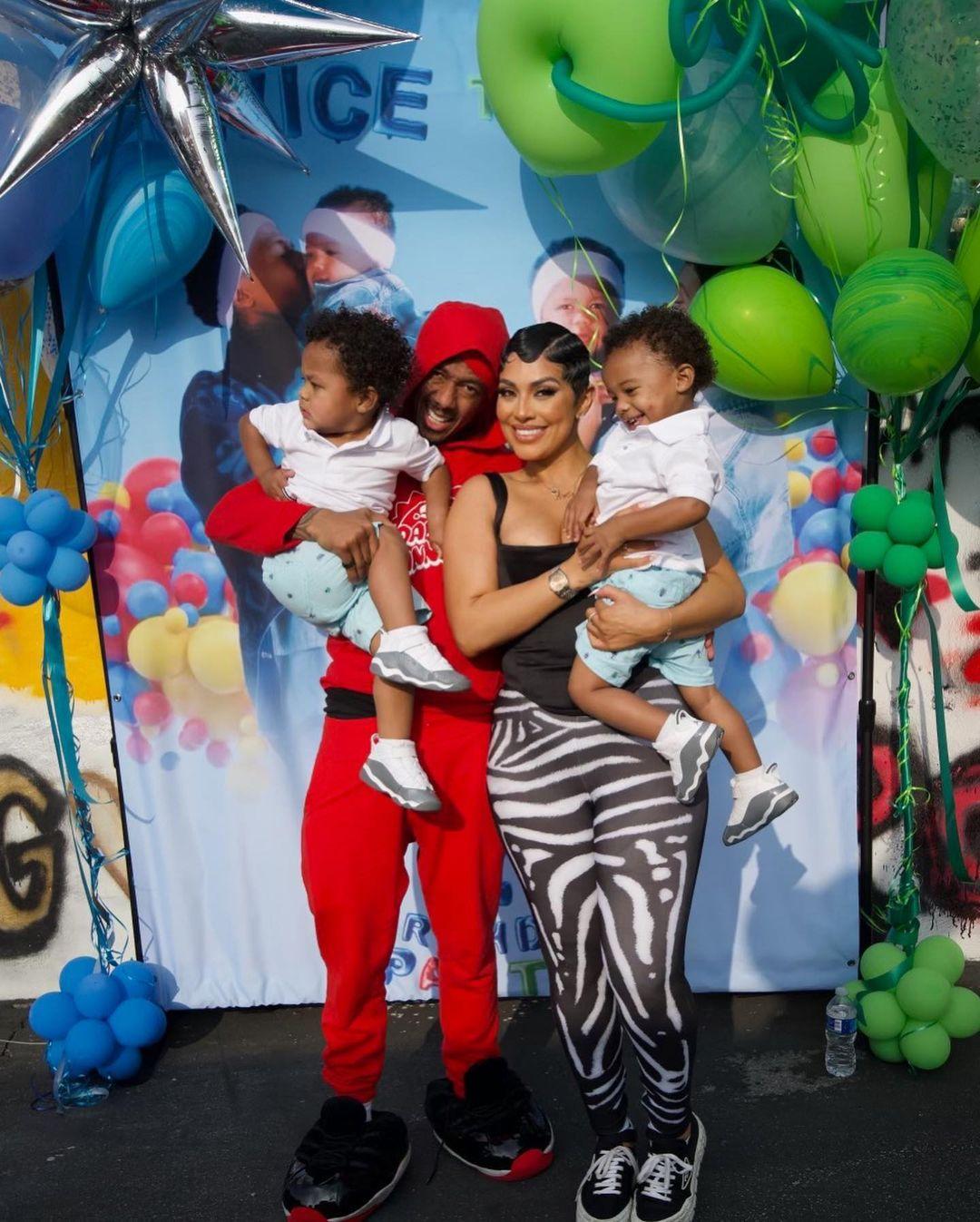 Abby De La Rosa and Nick Cannon's twins turn 2