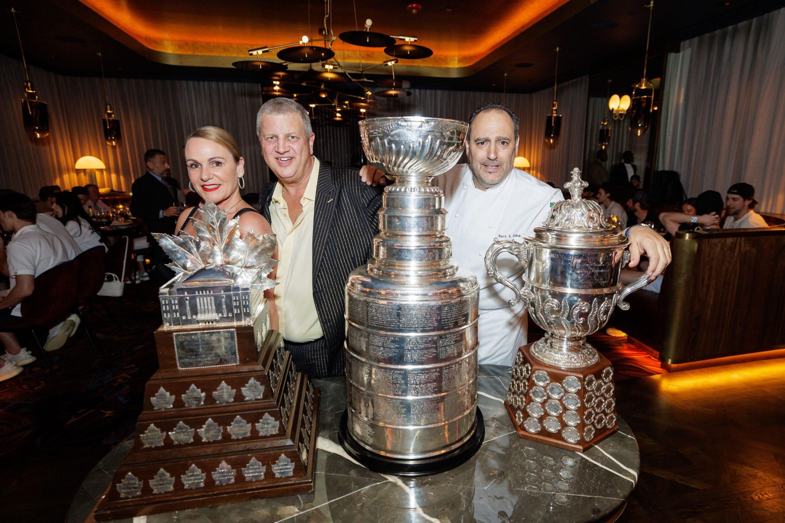 Las Vegas Golden Knights Bring All Three Championship Trophies To Party At Circa