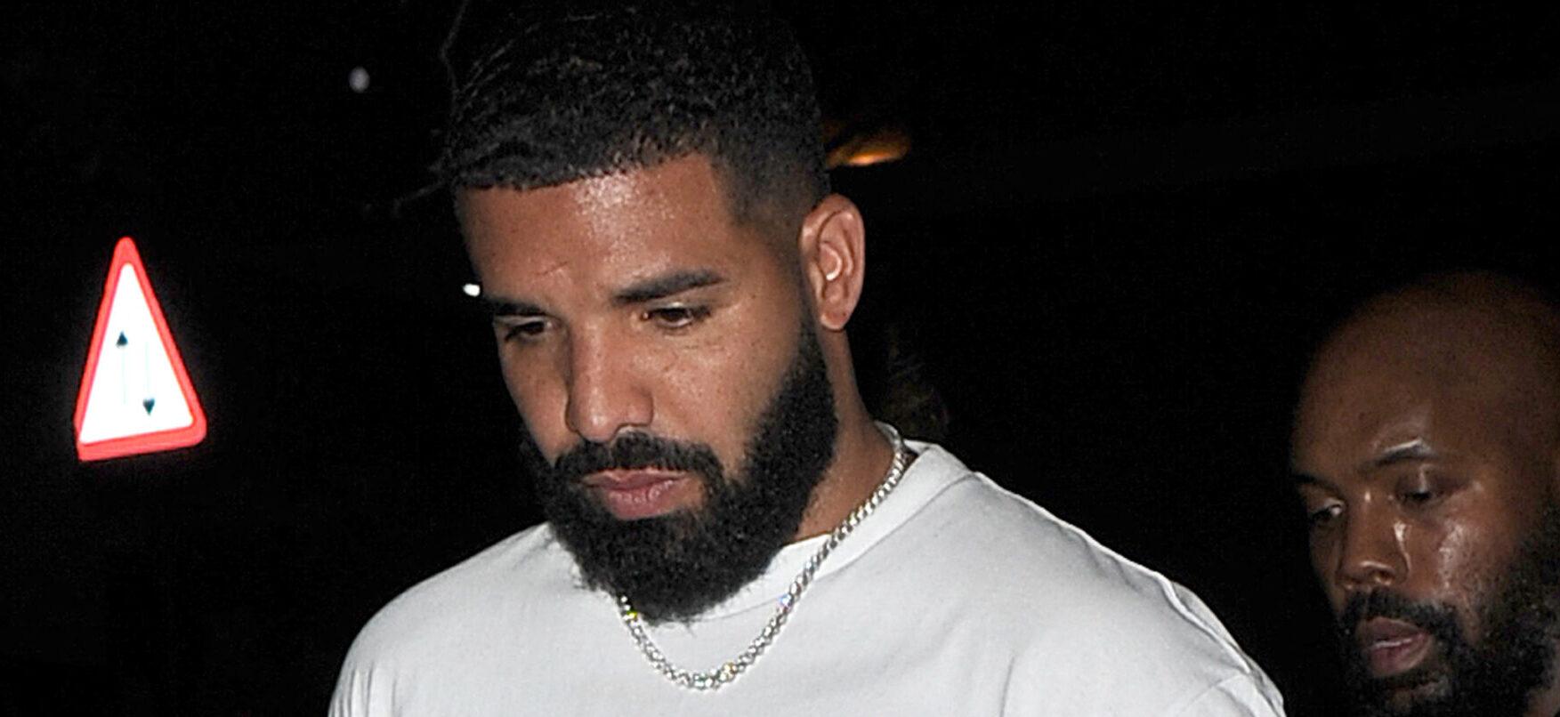 Drake is seen leaving the Playboy Club in Mayfair at 4am