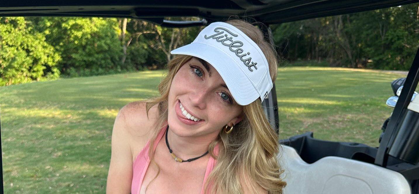 Golfer Grace Charis In Tiny Crop Top Goes Braless On The ‘Dance Floor’