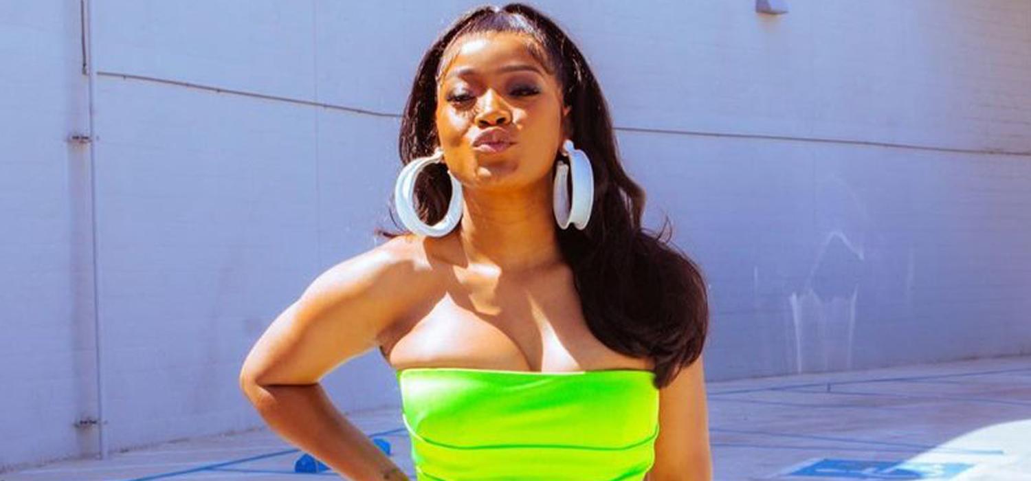 Keke Palmer’s Huge Assets Can’t Stay Contained In Mini Neon Gown