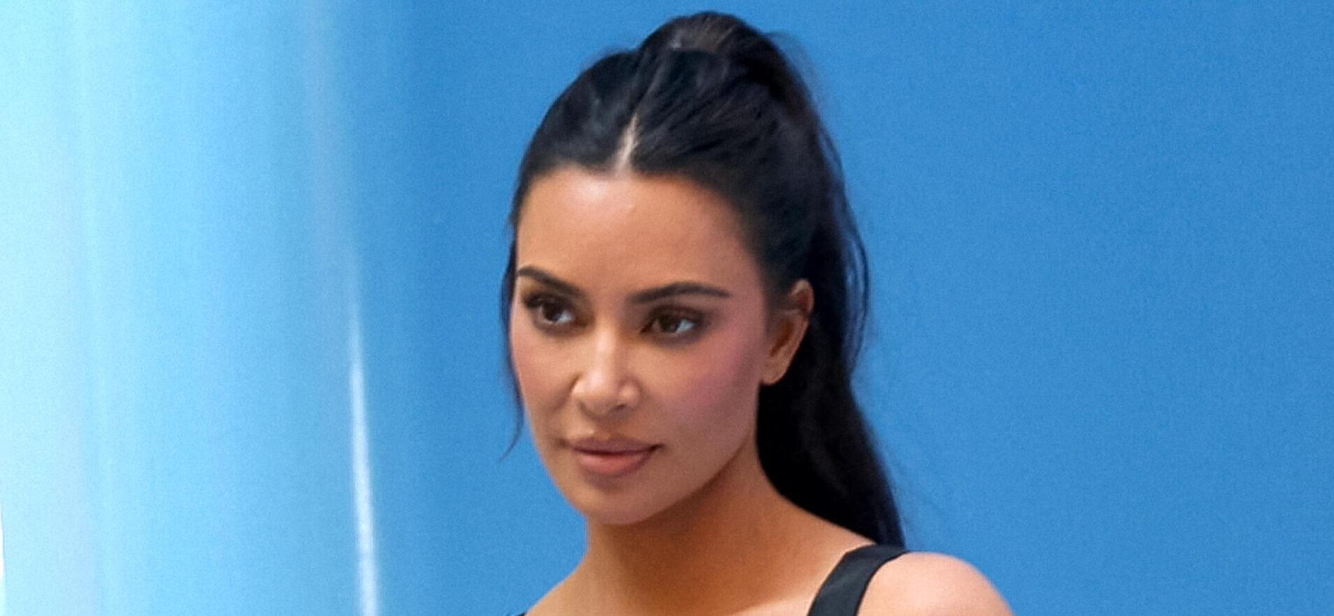 Kim Kardashian Shows Off Son Saints’ Louis Vuitton Grill And Bling