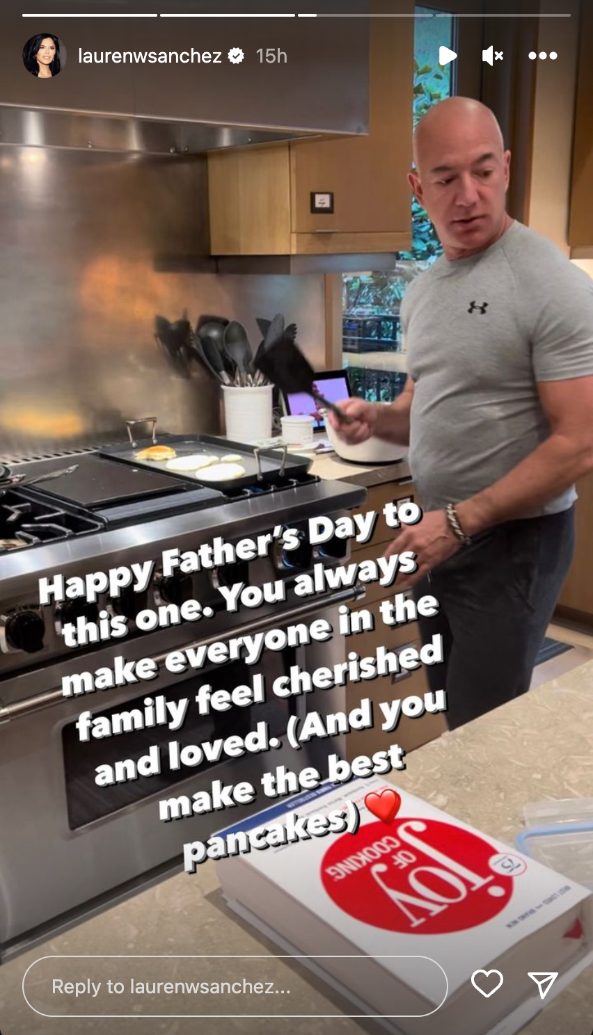 Lauren Sanchez wishes Jeff Bezos a happy Father's Day