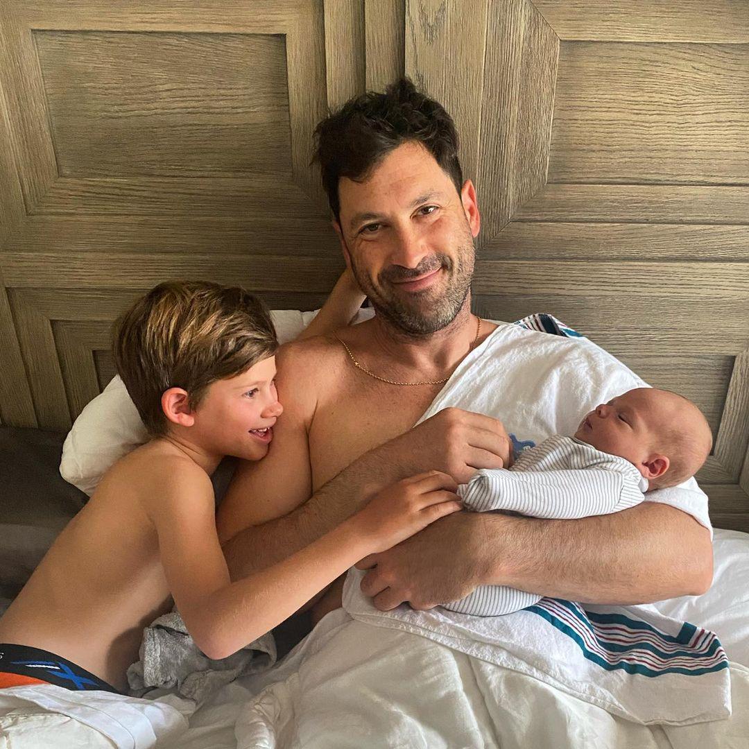 Maksim Chmerkovskiy Relishes Life As 'Father Of Two' In 'New Favorite Pic'