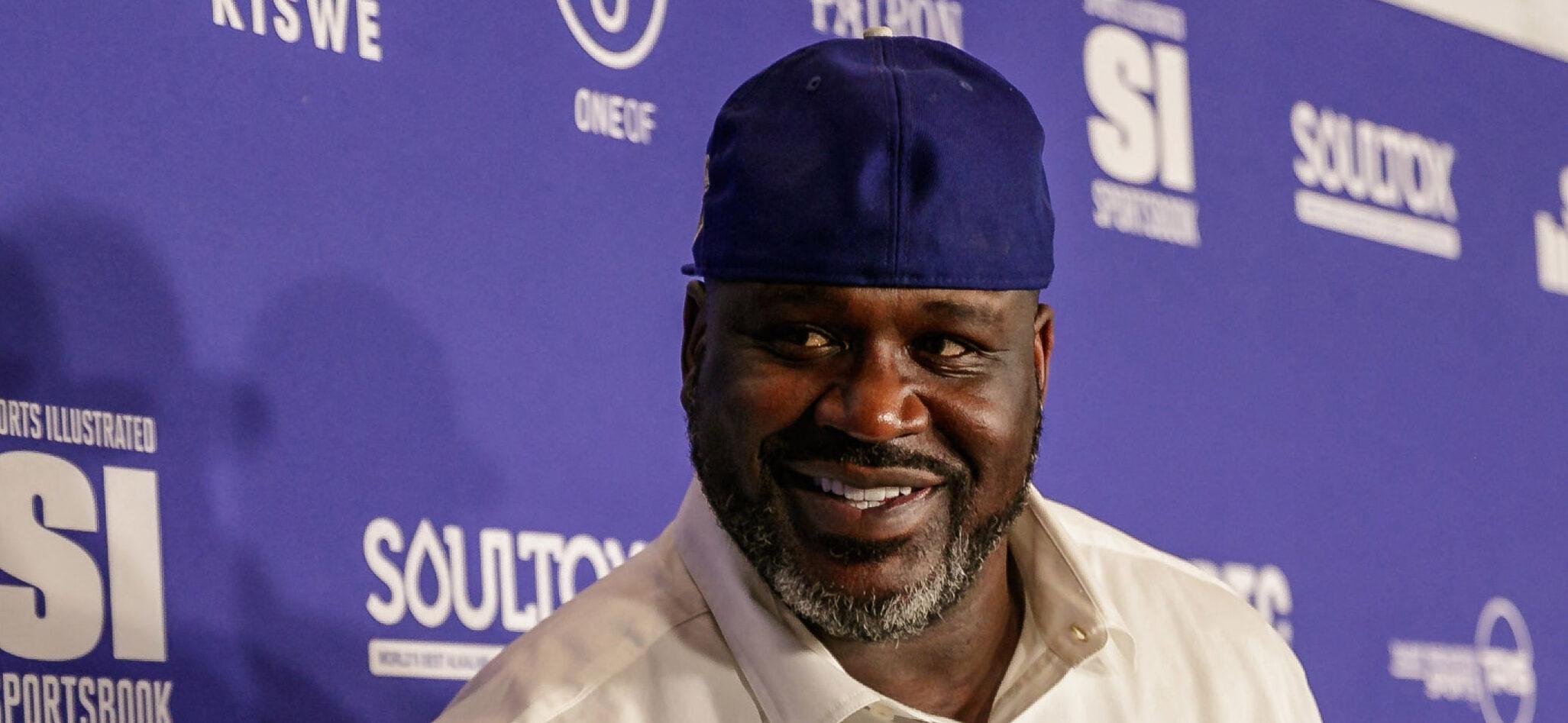 Shaquille O'Neal at the Sports Illustrated Super Bowl Party