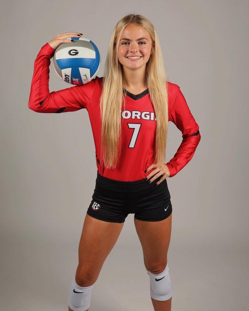 Volleyball Star Bailey Cox Glows In Her Colorful Floral Bikini