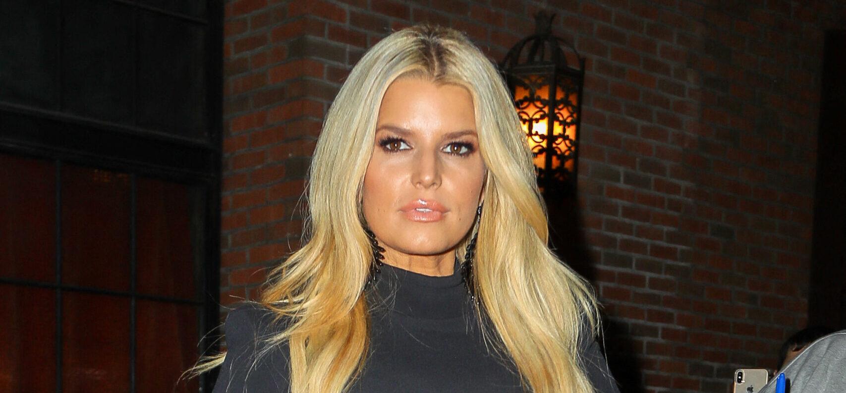 Jessica Simpson seen posing outside the Bowery Hotel in NYC on Feb 04 2020