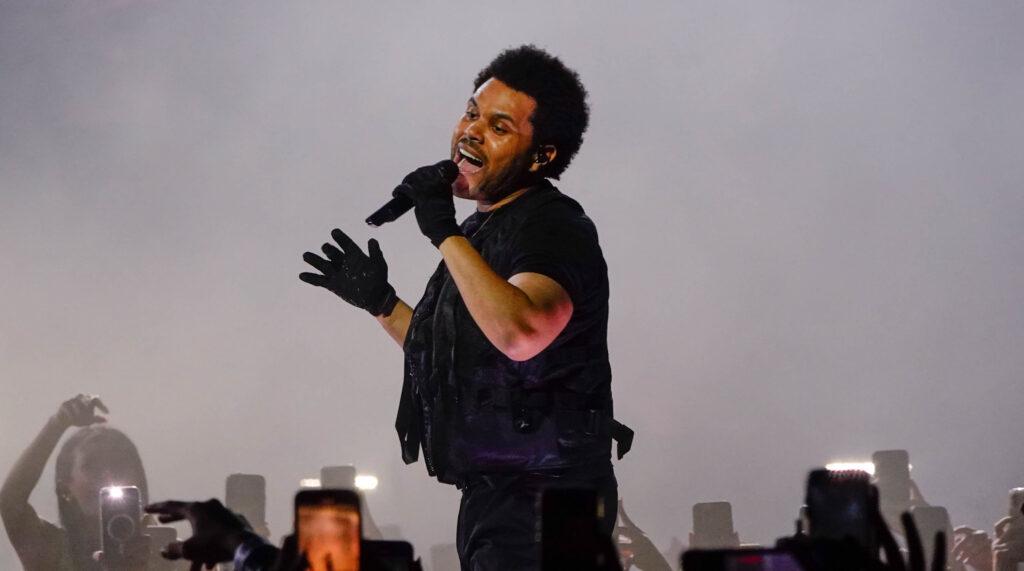 The Weeknd performs at 2022 Coachella Festival in Indio CA