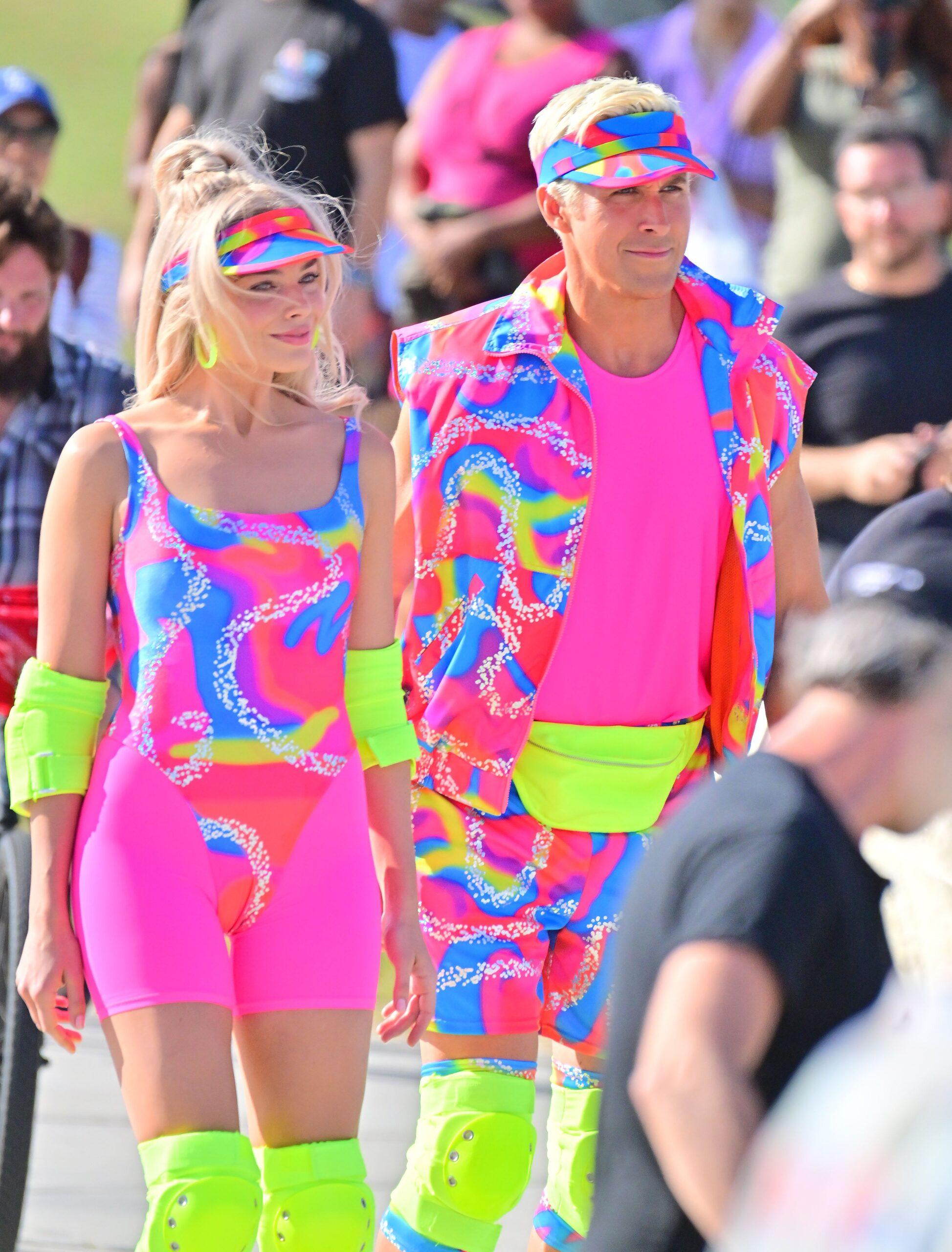 Margot Robbie and Ryan Gosling Skate through a day of filming apos Barbie apos in Venice beach