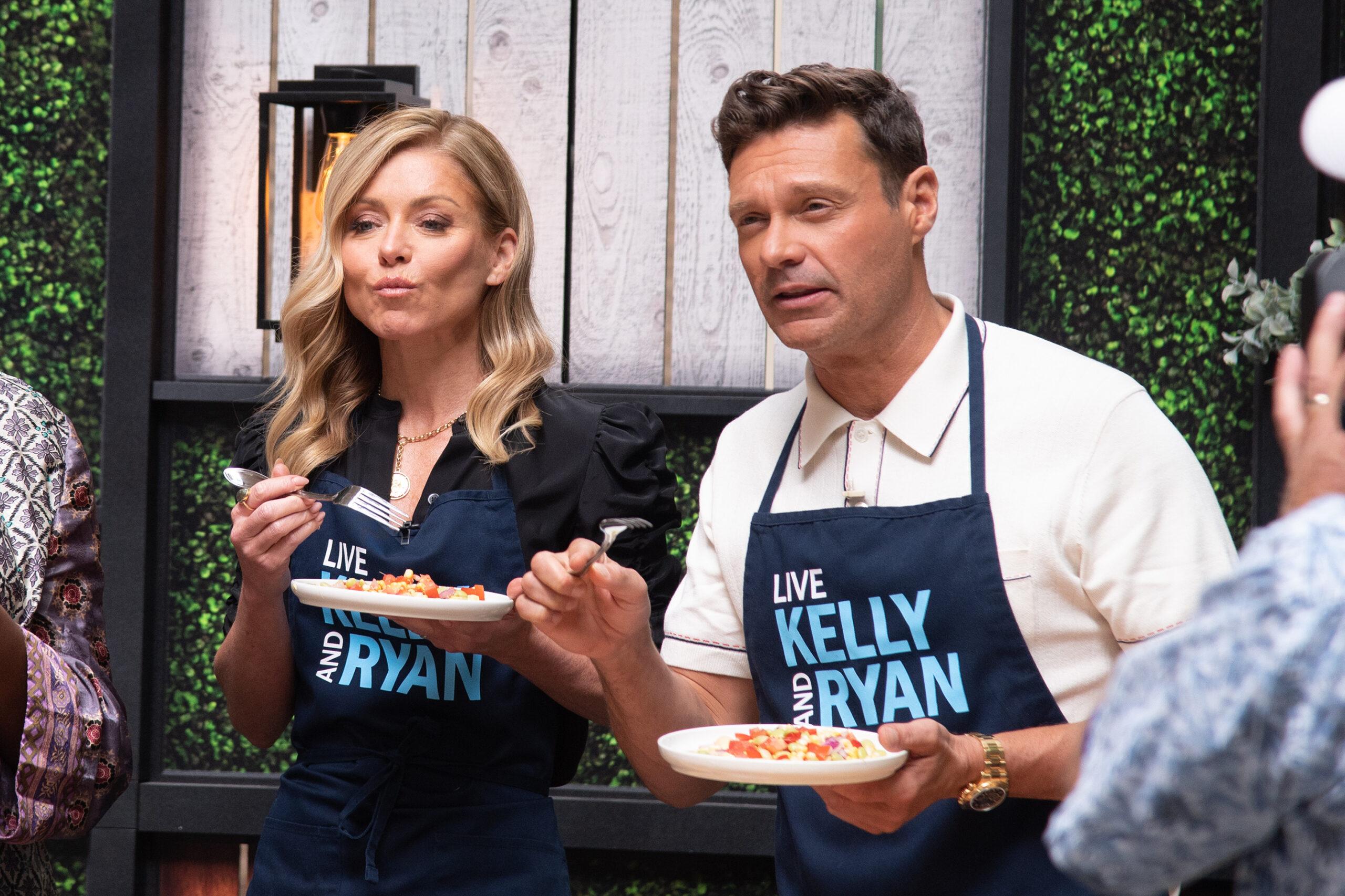 Kelly and Ryan Grilling Segment in NYC
