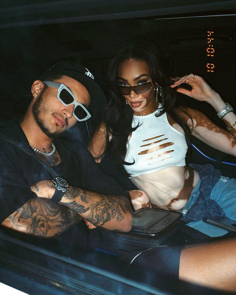 Winnie Harlow with boyfriend Kyle Kuzma