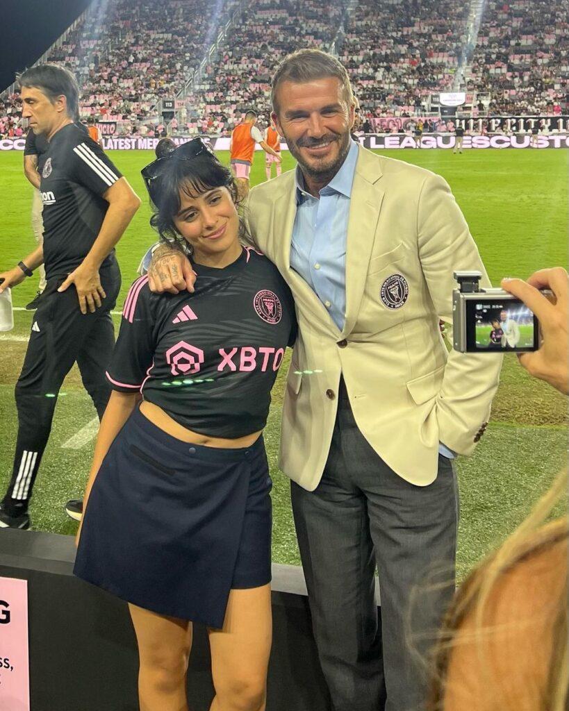 Camila Cabello with David Beckham