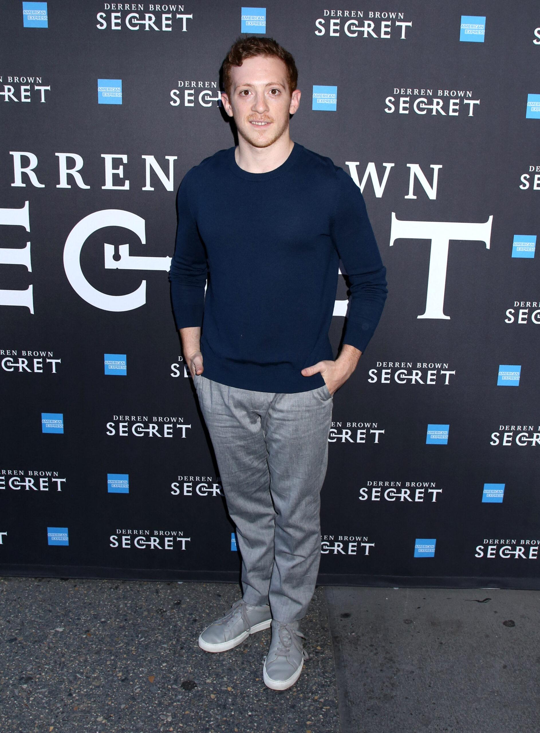 Ethan Slater at the Derren Brown: Secret Broadway Opening Night - Arrivals