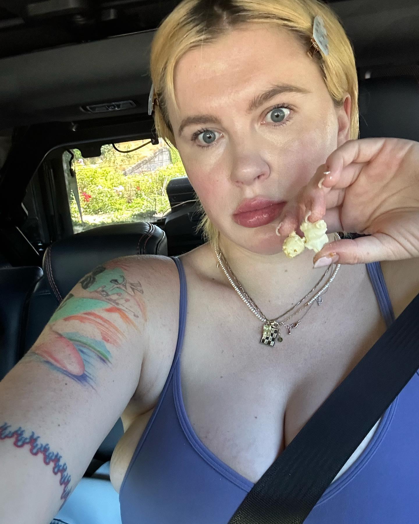 Ireland Baldwin Goes From 'Perkalicious' To 'Spilling' In Her Tank Top