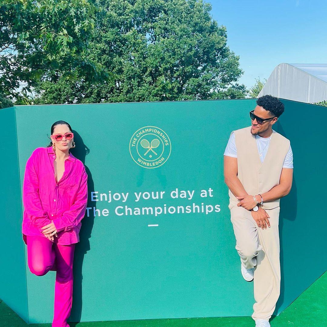 Jessie J and baby daddy Chanan Colman enjoy day date at Wimbledon