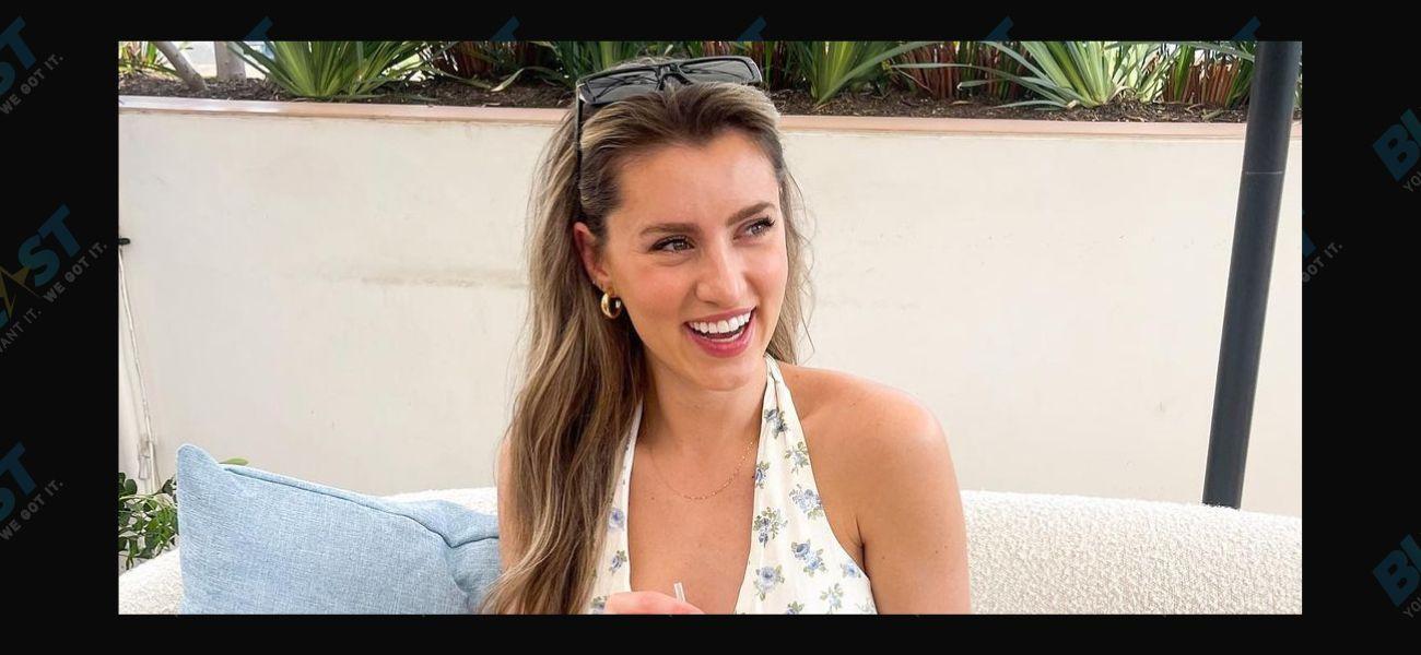 Kaity Biggar’s Chest Plunges Out Of Water While Wearing Blue Bikini