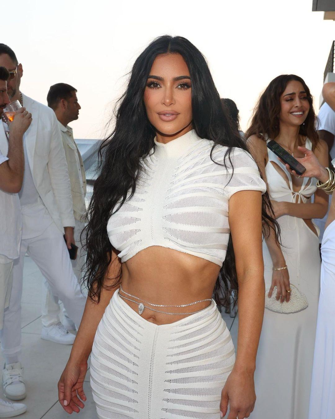 Kim Kardashian's look to Michael Rubin's 4th of July party