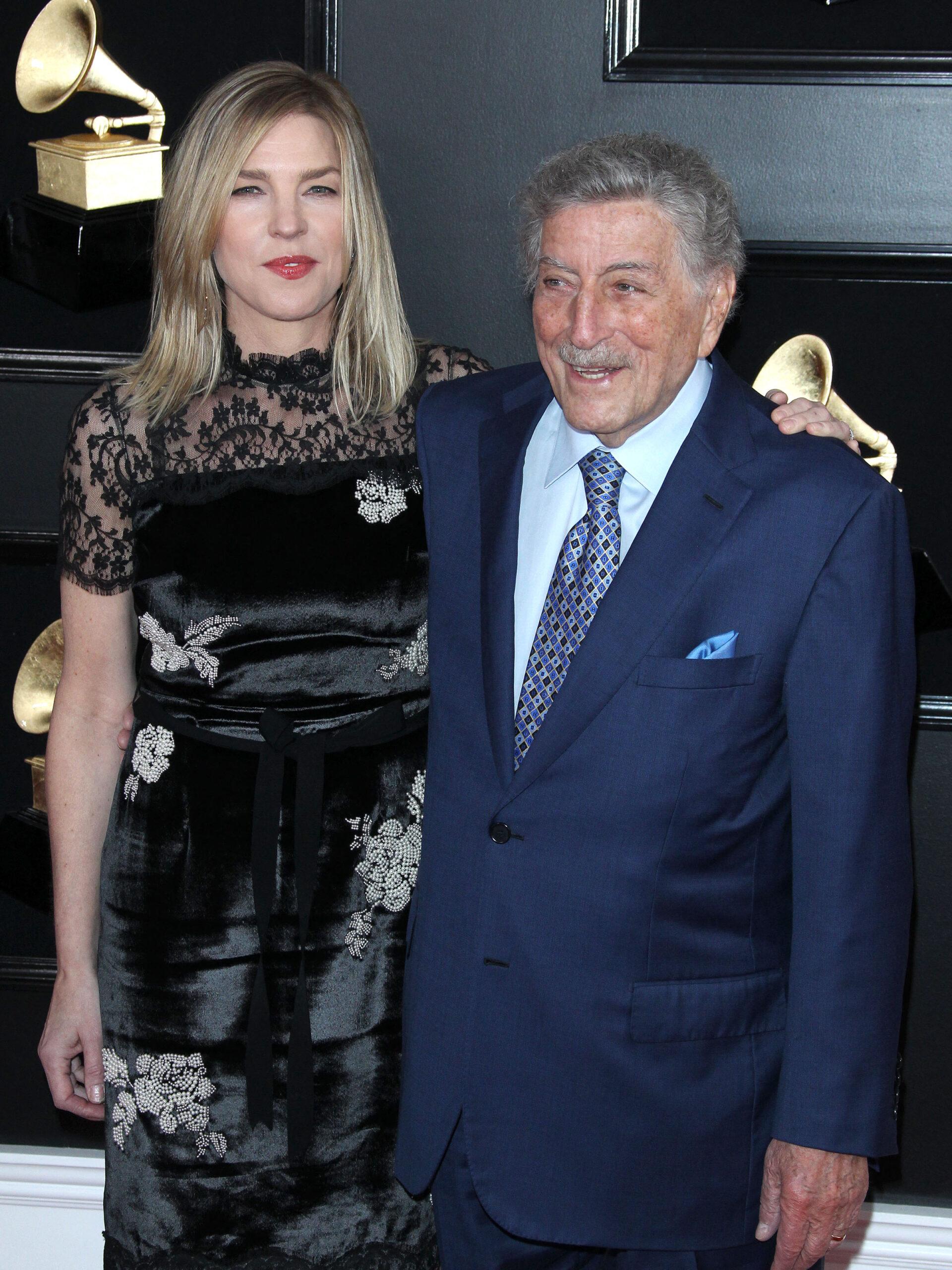 Tony Bennett and Diana Krall at the 61st Annual Grammy Awards - Arrivals