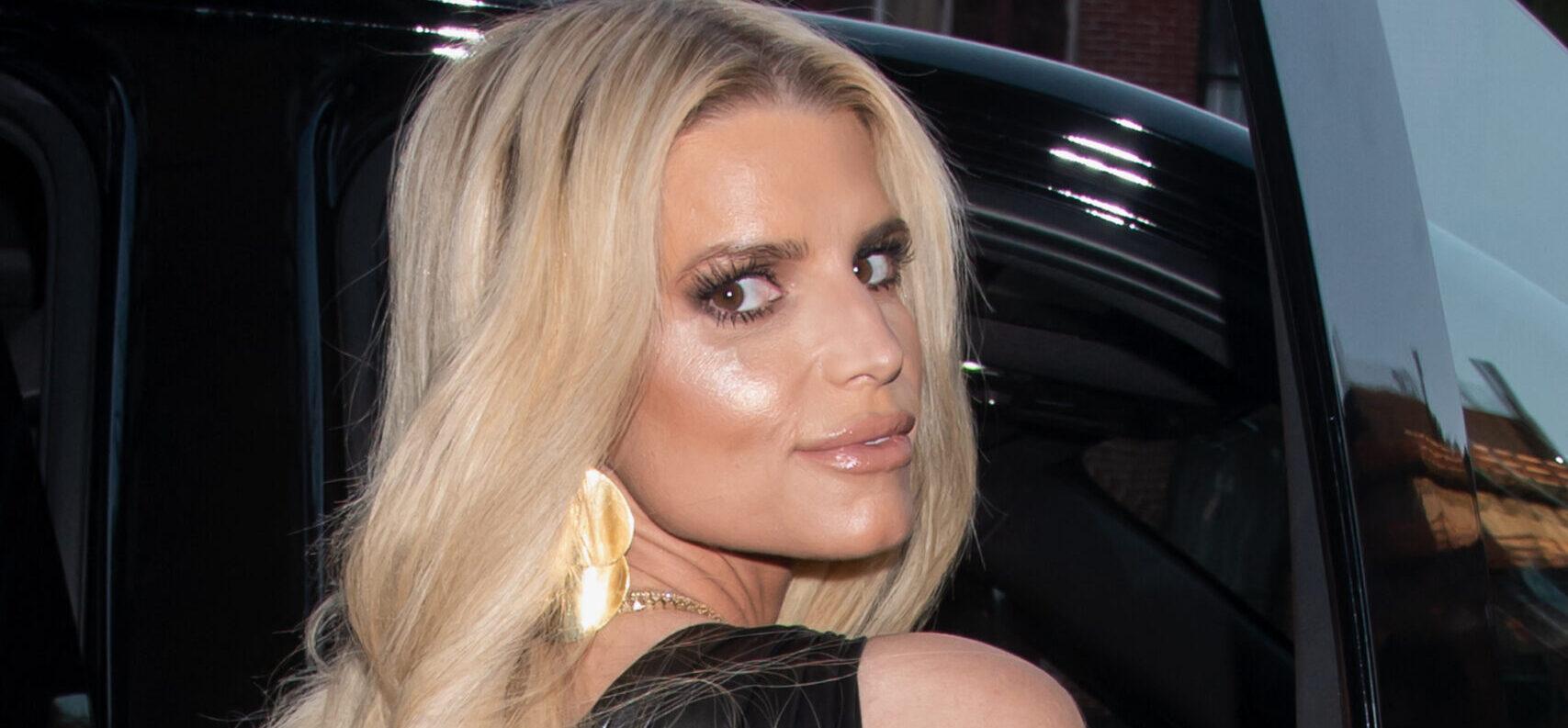 Jessica Simpson In Heels And Her Tiny Bikini Gives Off ‘Neon Energy’