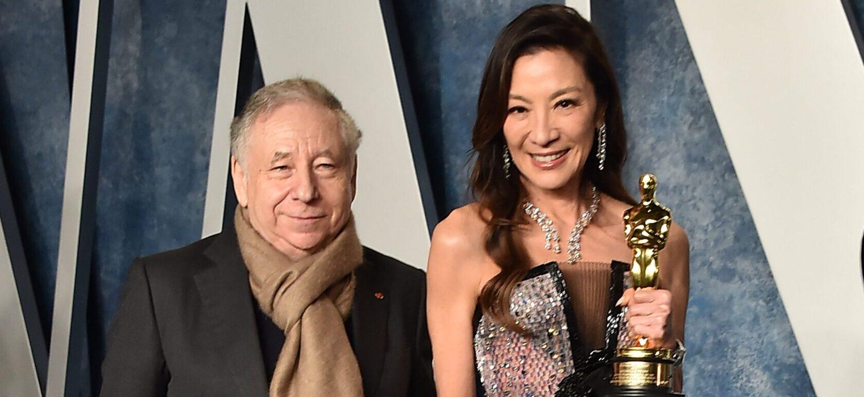 Michelle Yeoh and husband Jean Todt at Vanity Fair Oscar Party
