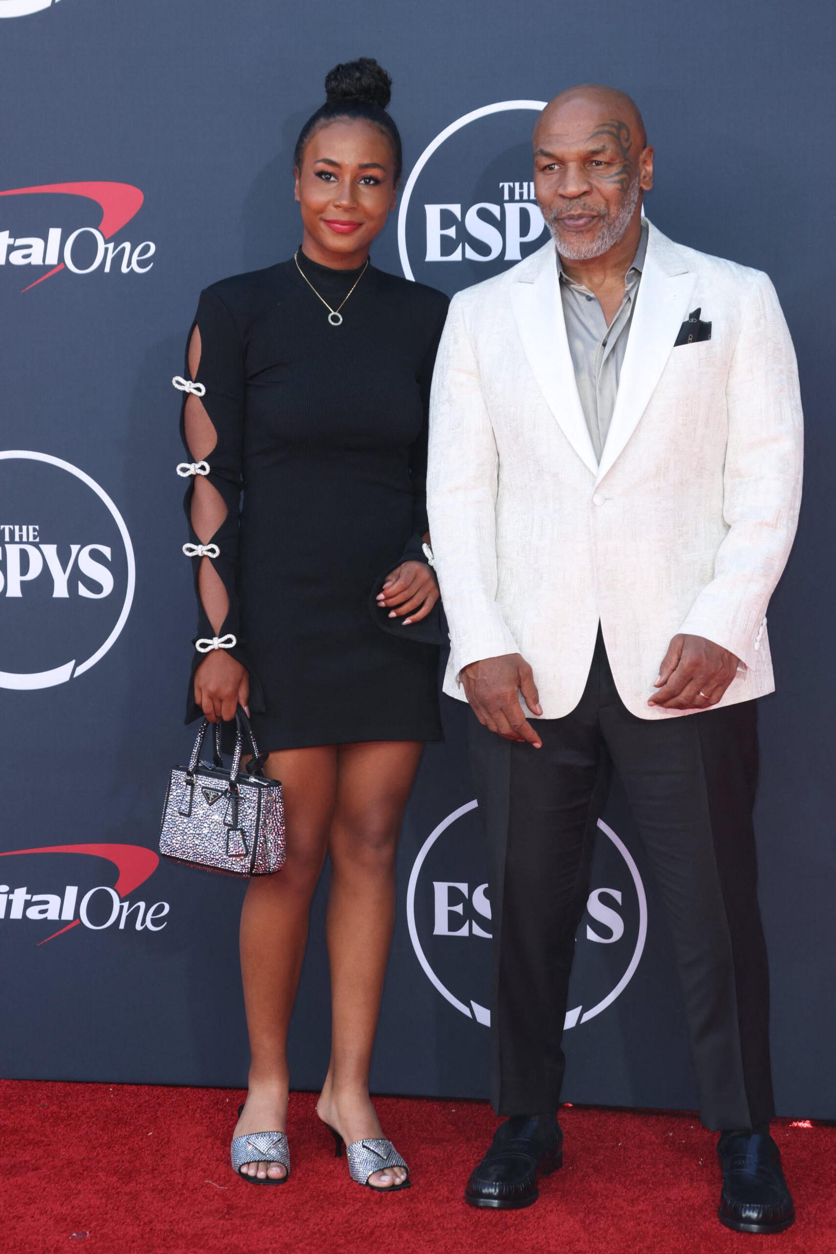 Mike Tyson and his daughter Milan at The 2023 ESPY Awards