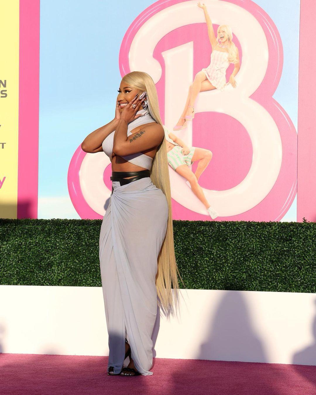 Nicki Minaj Showers 'Barbie' With Praise Following Her Stunning Premiere Appearance